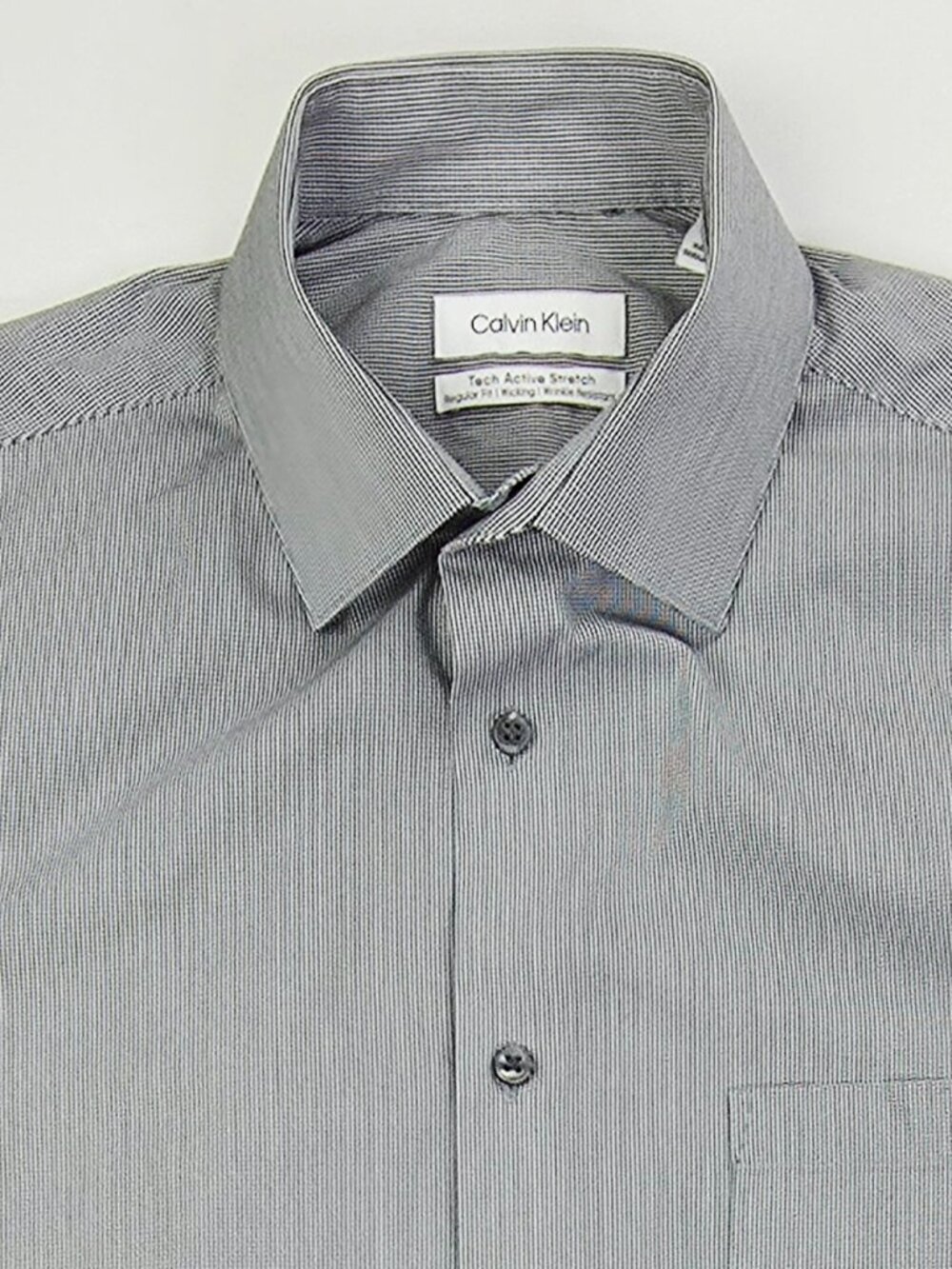 Calvin Klein Tech Active Stretch Wicking Wrinkle Resistant Mens Sz 15-15.5 32-33